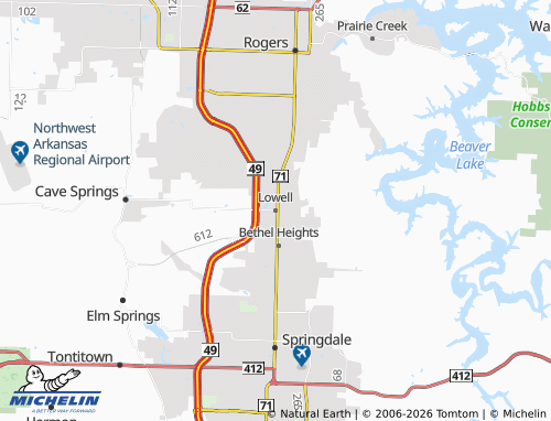 Mappa MICHELIN Lowell - ViaMichelin