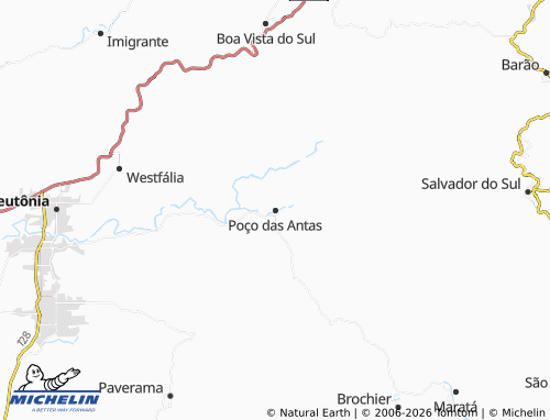 Mapa MICHELIN Poço das Antas - ViaMichelin
