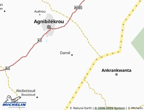 Mappa MICHELIN Damé - ViaMichelin