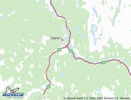 MICHELIN-Landkarte Skårvollen - ViaMichelin