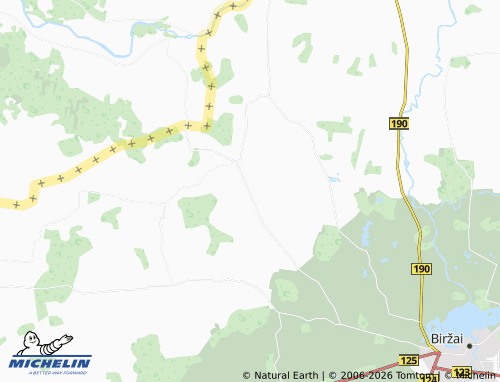 Mappa MICHELIN Pačeriaukštė I - ViaMichelin