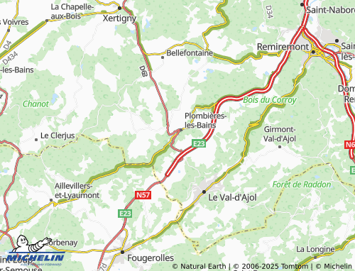 Carte MICHELIN La Grange Jacquot - ViaMichelin