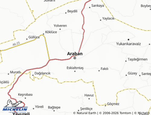 MICHELIN Fevzi Çakmak map - ViaMichelin
