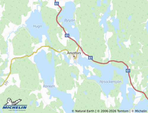 Mappa MICHELIN Åmotfors - ViaMichelin