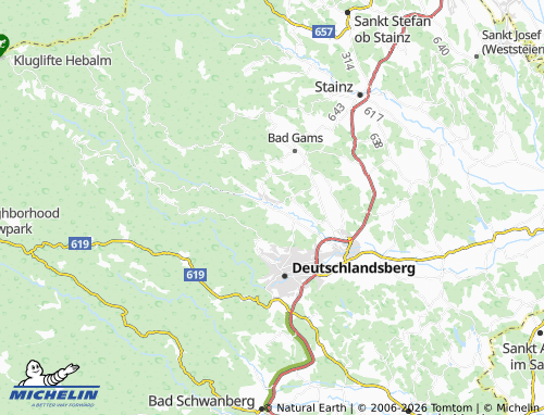 MICHELIN Wildbach map - ViaMichelin