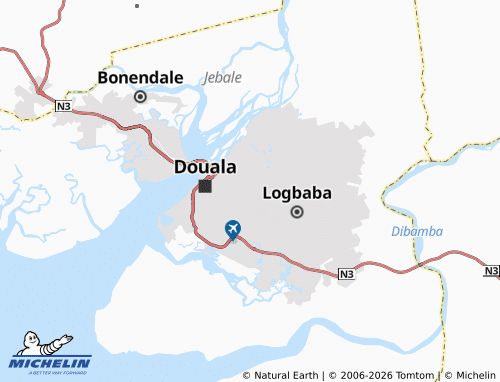 MICHELIN-Landkarte Ndogbati - ViaMichelin