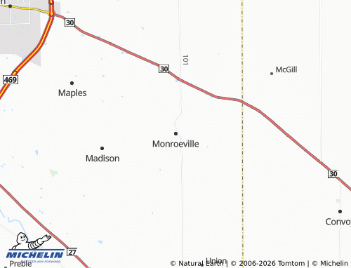 Kaart MICHELIN Monroeville - ViaMichelin