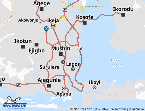 Mappa MICHELIN Akoka - ViaMichelin