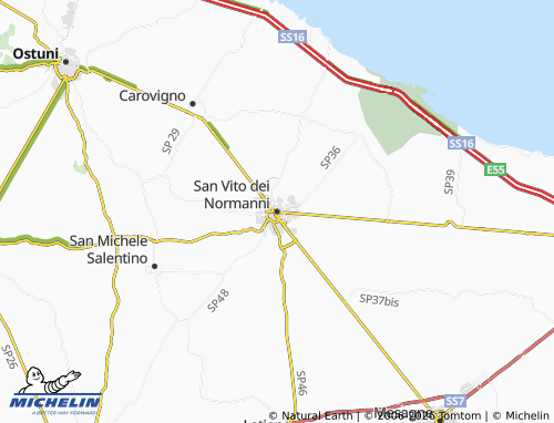 Mappa MICHELIN San Vito dei Normanni - ViaMichelin