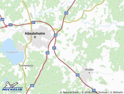 MICHELIN Attarp map - ViaMichelin