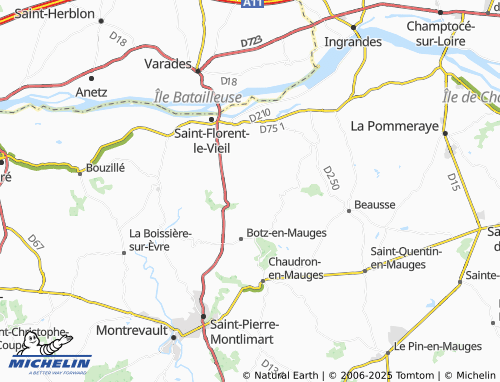 MICHELIN La Boutouchère map - ViaMichelin