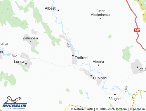 Mappa MICHELIN Todireni - ViaMichelin