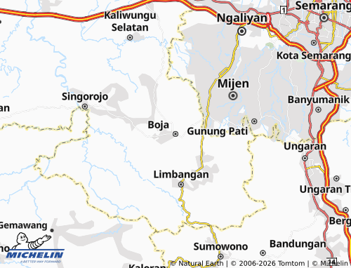 MICHELIN Boja map - ViaMichelin