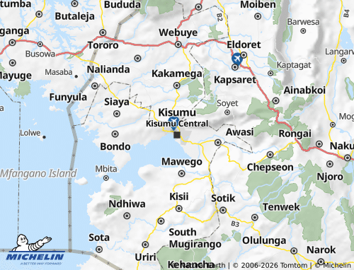 Carte MICHELIN Nyanza - ViaMichelin