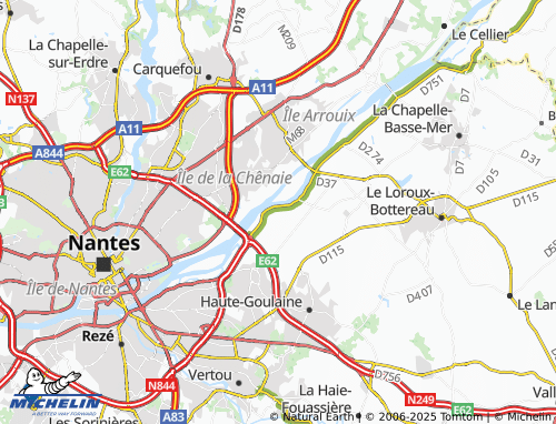 Carte MICHELIN La Batardière - ViaMichelin