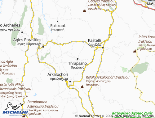 Mappa MICHELIN Thrapsano - ViaMichelin