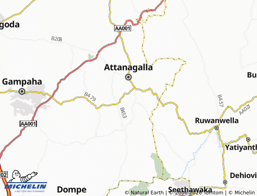 MICHELIN Bopetta South map - ViaMichelin