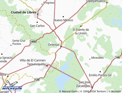 Mapa MICHELIN Oriental - ViaMichelin