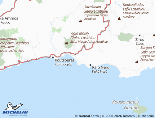 MICHELIN Lagkada map - ViaMichelin