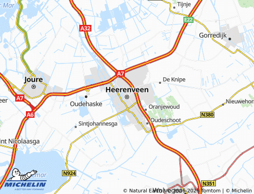 Carte MICHELIN Heerenveen - ViaMichelin