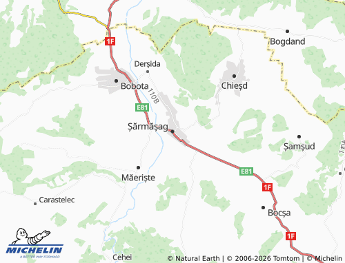 Kaart MICHELIN Șărmășag - ViaMichelin