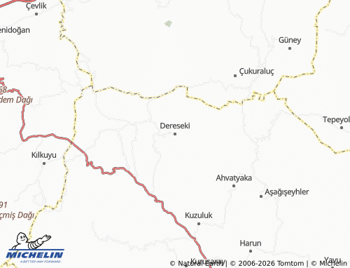 MICHELIN Dereseki map - ViaMichelin