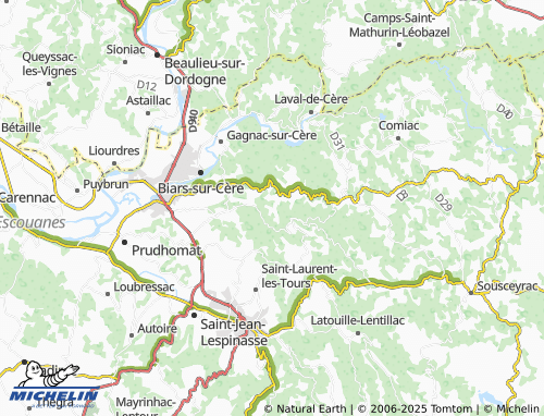 MICHELIN Ussel map - ViaMichelin