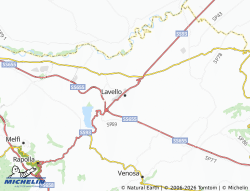 Carte MICHELIN Lavello - ViaMichelin