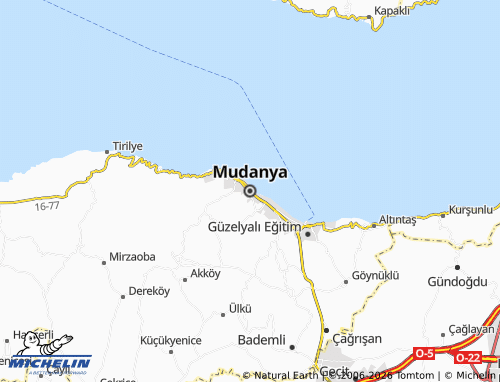 MICHELIN-Landkarte Mudanya - ViaMichelin