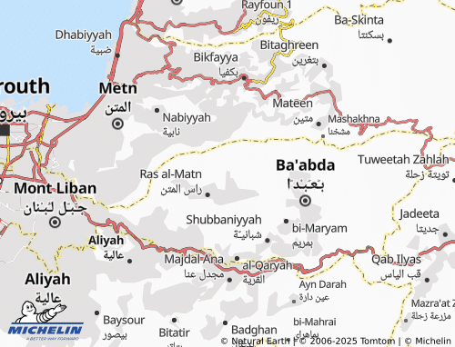 Mappa MICHELIN Kaneesat - ViaMichelin