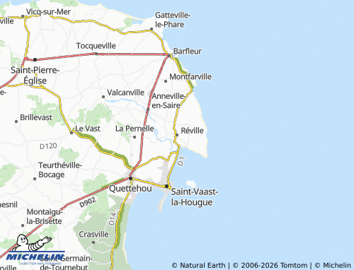 MICHELIN Réville map - ViaMichelin