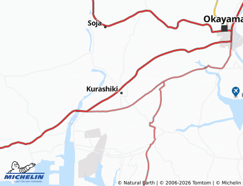 Mappa MICHELIN Kurashiki - ViaMichelin