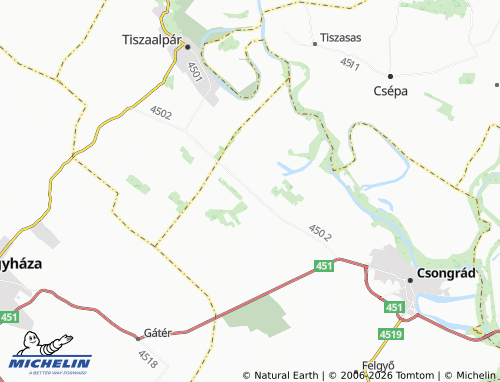 MICHELIN Bokros map - ViaMichelin