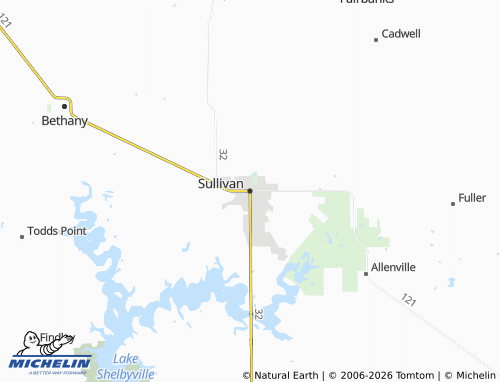 Mappa MICHELIN Sullivan - ViaMichelin