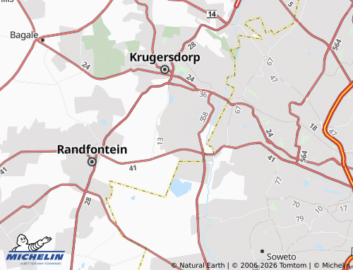 Kaart MICHELIN Kagiso - ViaMichelin