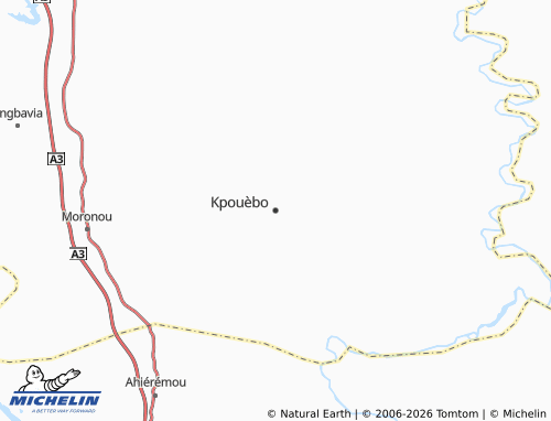 MICHELIN-Landkarte Kpouèbo - ViaMichelin