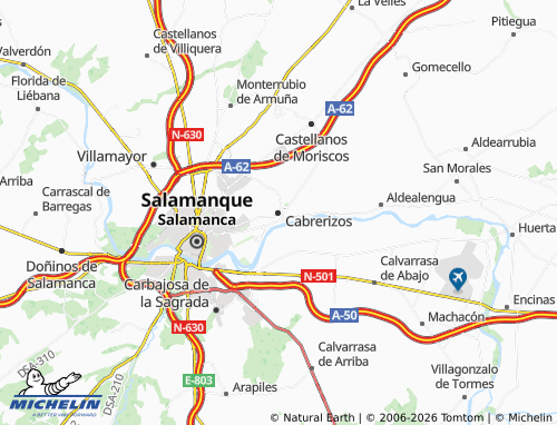 MICHELIN Cabrerizos map - ViaMichelin