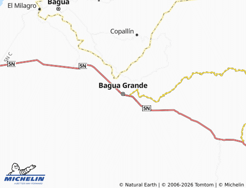 Carte MICHELIN Bagua Grande - ViaMichelin