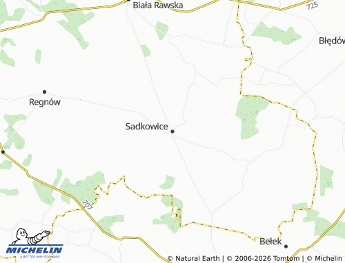 MICHELIN-Landkarte Sadkowice - ViaMichelin