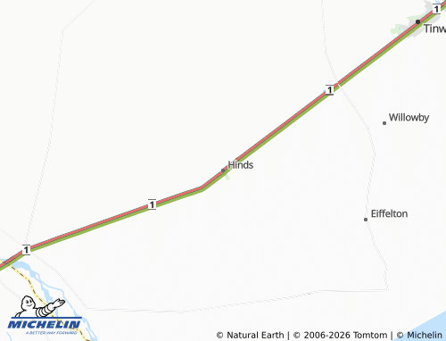 Mapa MICHELIN Hinds - ViaMichelin
