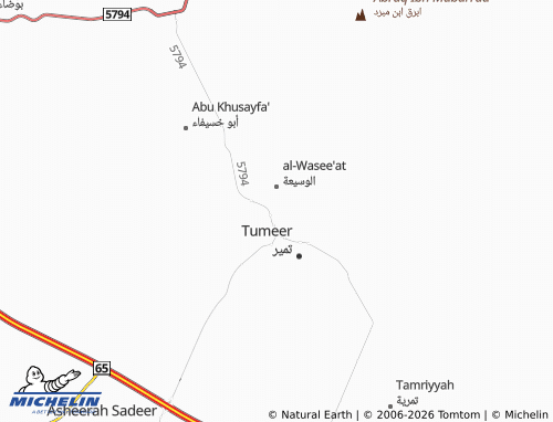 MICHELIN-Landkarte al-Rawdah - ViaMichelin
