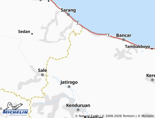 MICHELIN Ngepon map - ViaMichelin