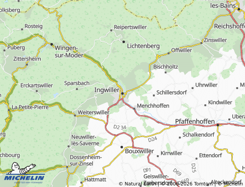Mapa MICHELIN Ingwiller - ViaMichelin