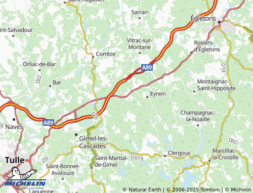 MICHELIN La Ganotte map - ViaMichelin