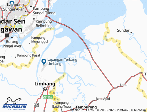 MICHELIN Pulau Tarap map - ViaMichelin