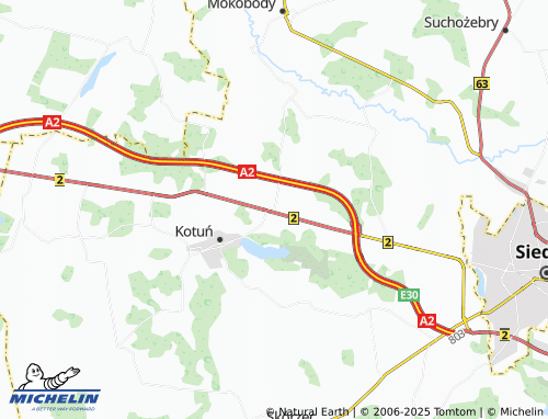 Carte MICHELIN Broszków - ViaMichelin