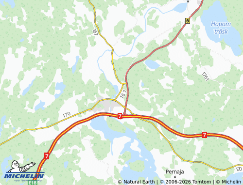 Carte MICHELIN Majborgsbacken - ViaMichelin