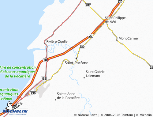 MICHELIN Saint-Pacôme map - ViaMichelin