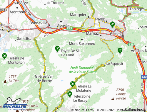 Carte MICHELIN Les Frachets - ViaMichelin