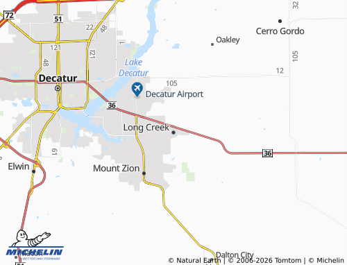 Mapa MICHELIN Long Creek - ViaMichelin